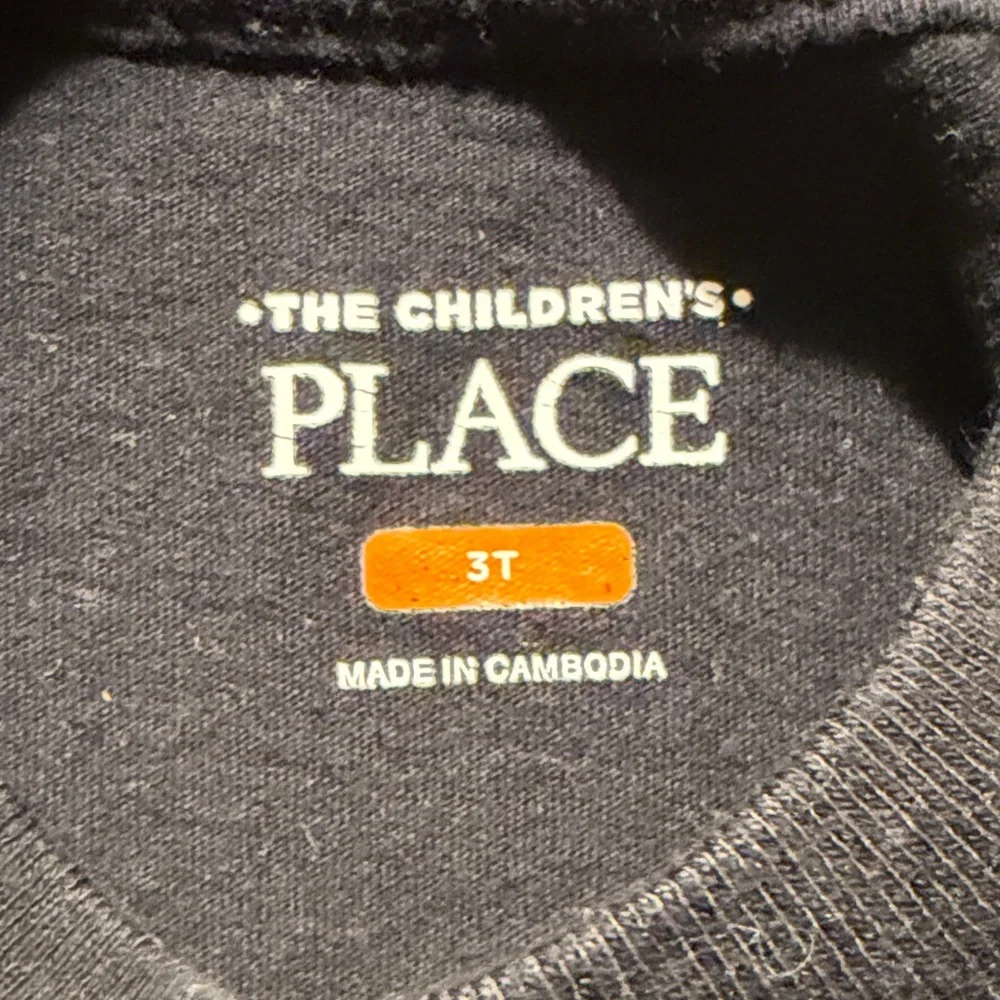 The Children's Place Long Sleeve Dinosaur Tee - Dark Gray - Picture 2 of 2